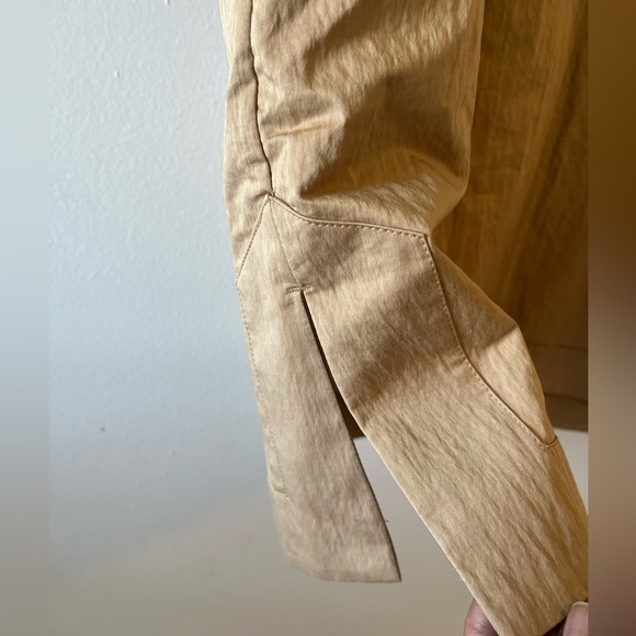 Rodebjer Sinim Crinkle Camel 100% Italian Cotton Tunic Dress Size Small NWT Fall - Picture 14 of 15